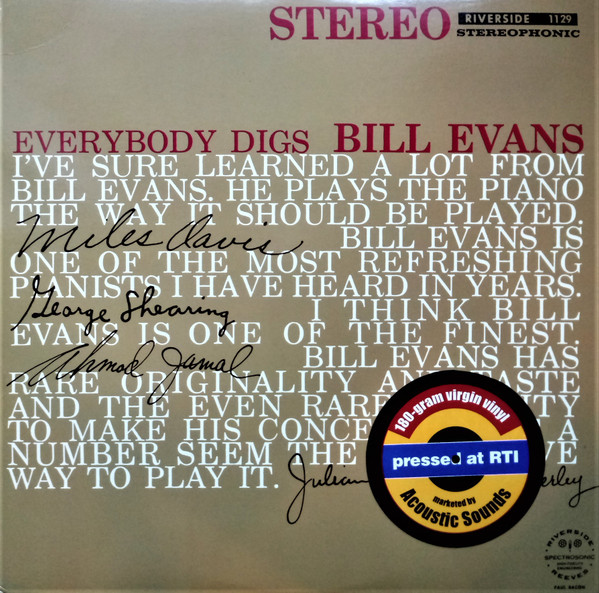 Everybody Digs Bill Evans cover