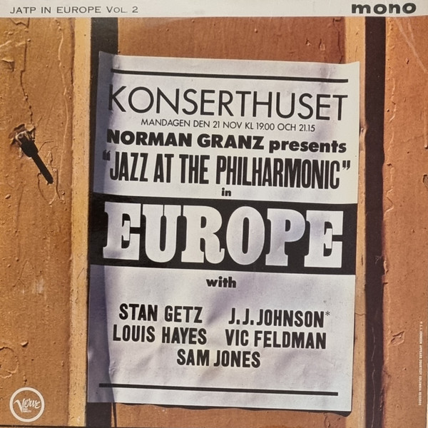 "Jazz At The Philharmonic" In Europe cover