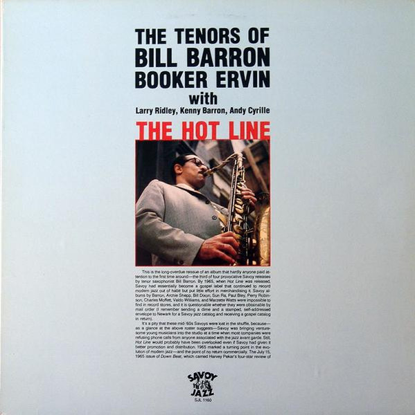 The Hot Line - The Tenors Of Bill Barron, Booker Ervin cover